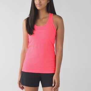 Lululemon heathered pink swiftly tank - size 4